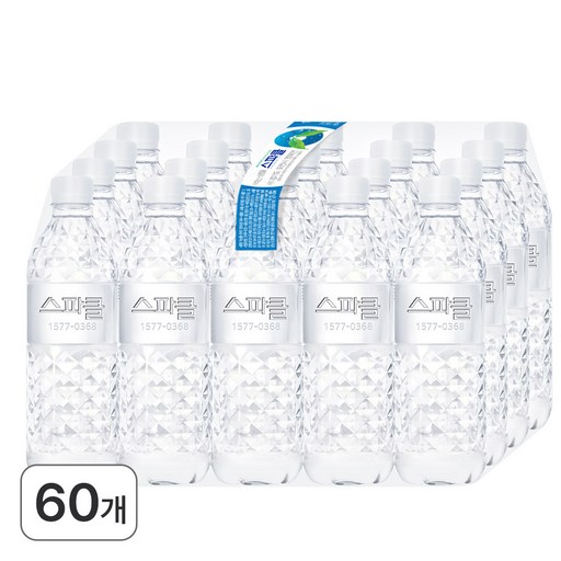 스파클 생수 무라벨 500ml 60개 신선함과 활력을 가득 담은 프리미엄 생수