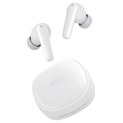 QCY 블루투스 이어폰, QCY-T13X APP, 화이트, 8시간