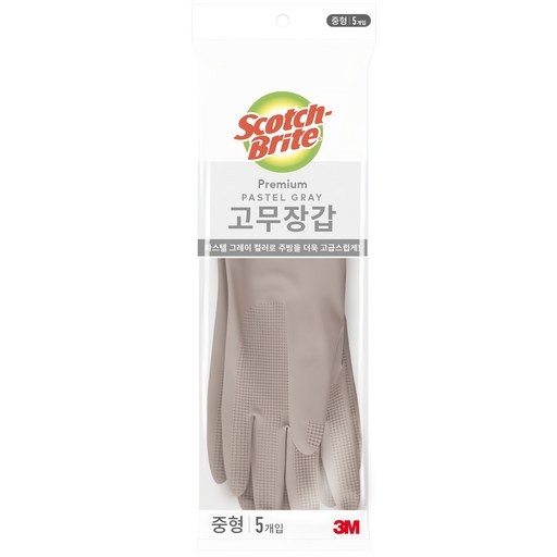 스카치브라이트 프리미엄 고무장갑 5개입