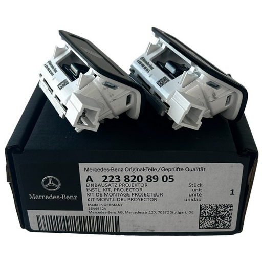 벤츠 전용 순정부품 LED 도어 프로젝터 빔 로고 도어라이트 웰컴라이트 2개 1SET