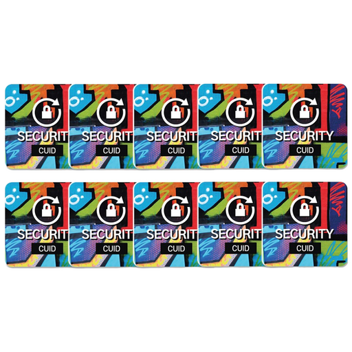 CUID PVC 스티커 태그 MCT RFID 도어락 공동현관 복사 스마트폰 10개 세트, 10개, 01. 25X25 사각 PVC 디자인No.1P
