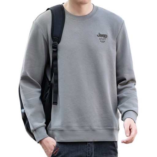 KDCO Jeep Spirit 라운드넥 남성 맨투맨 스웻셔츠