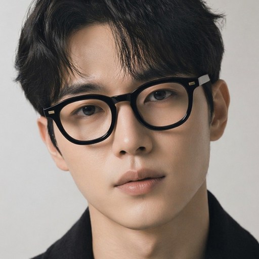 러베리 블루라이트 차단 뿔테 안경 남녀공용 패션 안경테