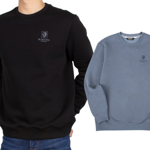 찬스11 블랙야크 애슬레저 기모 맨투맨 남자 여자 커플티 BKJ1012