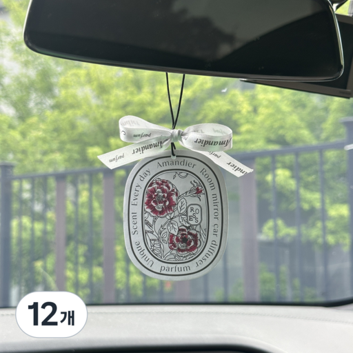 아망디에 룸미러 방향제 차량용 종이 방향제 세트