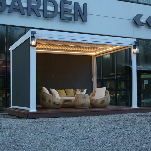 연필트리 태양광파고라 시스템파고라 파고라 천막 정자 가제보, 2x3 기본 그레이