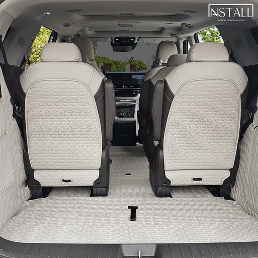 리노 가죽 시트백커버 더뉴카니발 4세대 페이스리프트, 7인승 1열공기청정기 무블랙, 1세트