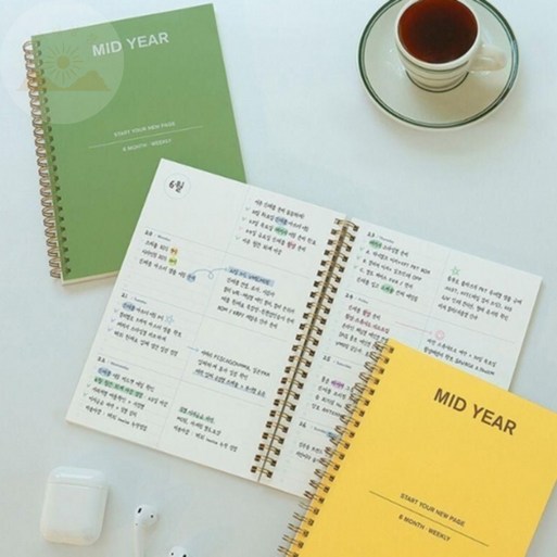 A5 위클리 플래너 만년다이어리 빈티지다이어리 스프링노트 업무용다이어리