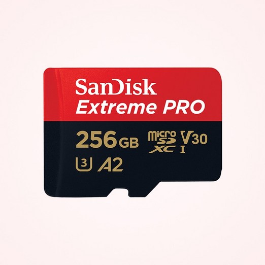 SanDisk Extreme Pro 마이크로SD카드 200MBs 256GB  SD어댑터