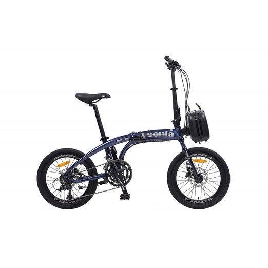 소니아 투데이200 16단 20인치 접이식 미니벨로 완조립, 1개, 160cm, 다크블루완조립