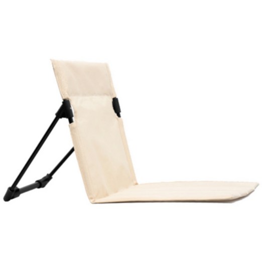 퀸시아 그라운드 체어 캠핑 좌식 의자 휴대용 경량, 아이보리