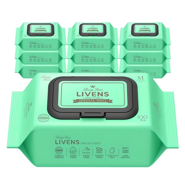 리벤스 스페셜 민트 유아물티슈 캡형 이미지
