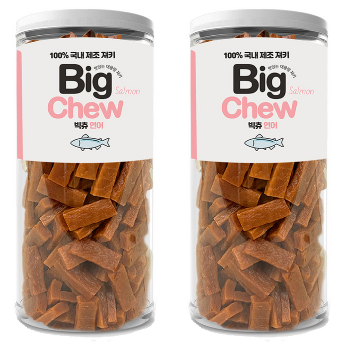 펫박스 강아지 빅츄 져키, 연어, 1kg, 2개