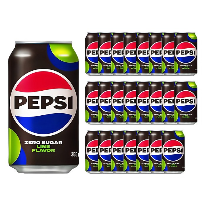펩시 제로슈가 라임향 355ml 24캔 탄산음료