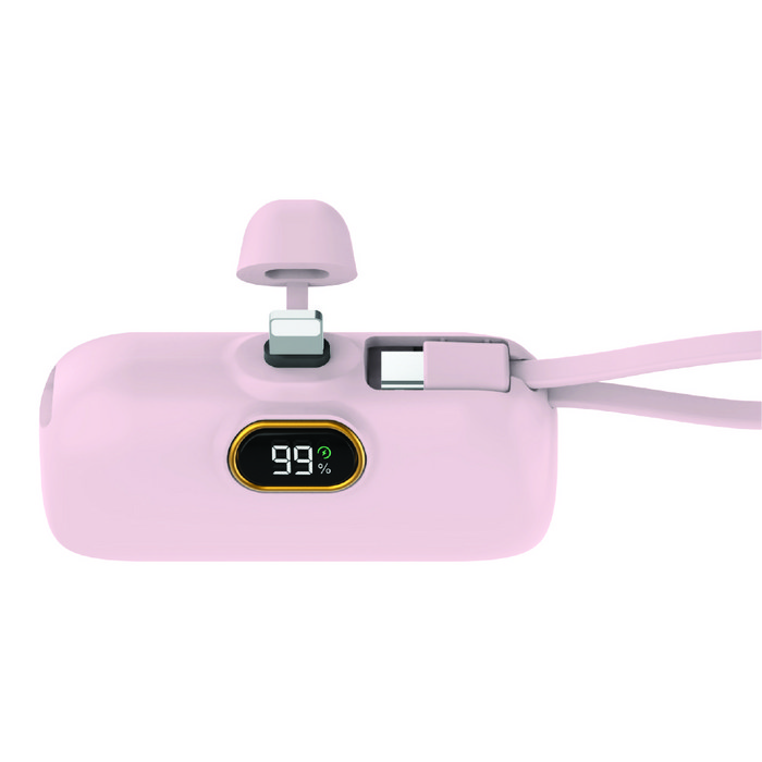 뉴클 PD 고속 22.5W 도킹형 보조배터리 메인 8핀 서브 C타입 스트랩 5000mAh, NCPB5KPD13LGC메인 8핀서브 C타입 스트랩, 핑크 뉴클 PD 고속 22.5W 도킹형 보조배터리 메인 8핀 서브 C타입 스트랩 5000mAh, NCPB5KPD13LGC메인 8핀서브 C타입 스트랩, 핑크