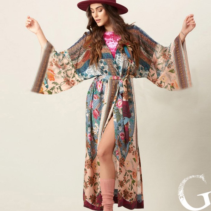 R09 보헤미안 롱 로브