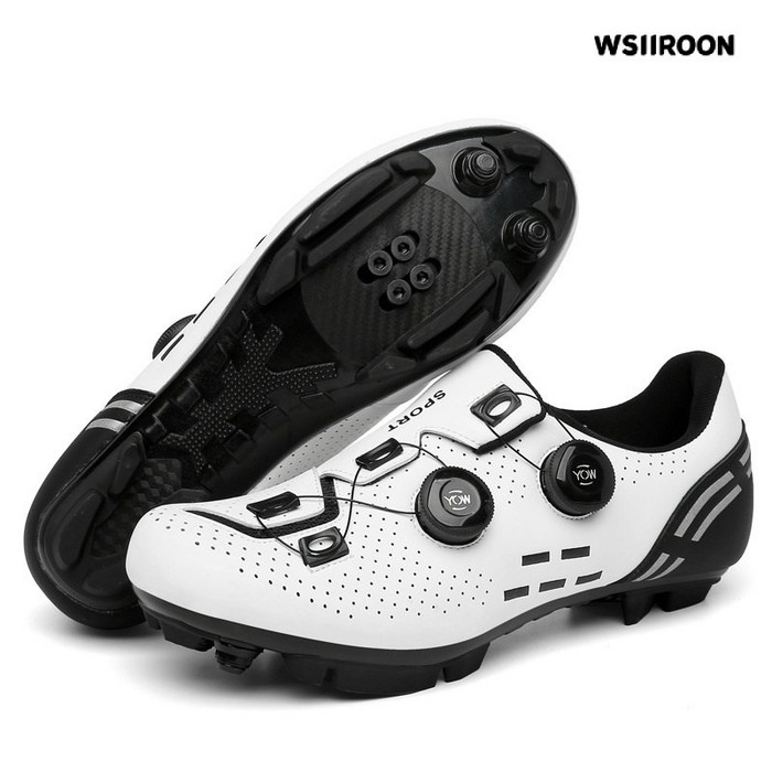 WSIIROON 자전거신발남성용 ZXC001, 흰색산지 밑바닥