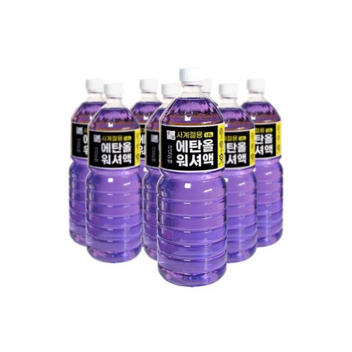 에탄올 사계절용 워셔액 1.8L 8개 순담 에탄올 워셔액, 1.8L, 8개