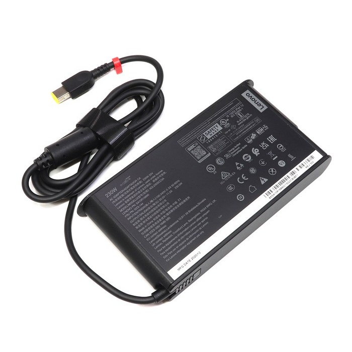 LENOVO 정품 20V 11.5A 230W 슬림팁 어댑터 4X20E75115 ThinkPad P70 Legion7 15IMHg0581YU 충전기, 1개 LENOVO 정품 20V 11.5A 230W 슬림팁 어댑터 4X20E75115 ThinkPad P70 Legion7 15IMHg0581YU 충전기, 1개