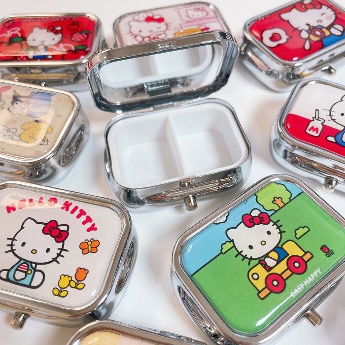 귀여운 산리오 헬로 키티 미니 틴케이스