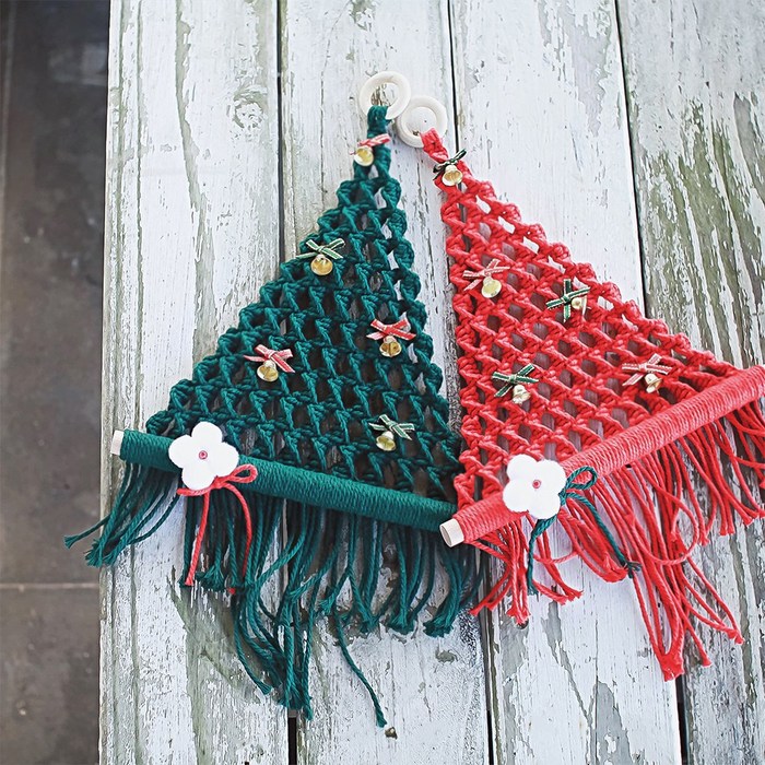 마크라메 크리스마스 트리 DIYSET 마크라메트리 만들기 동영상