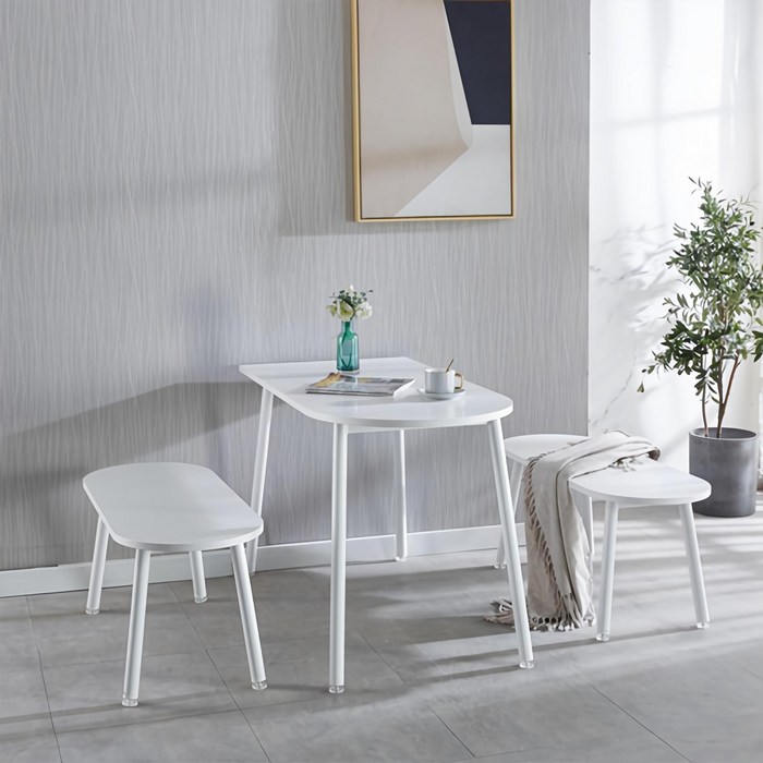 나인홈 반타원 테이블 반원형 식탁 1000