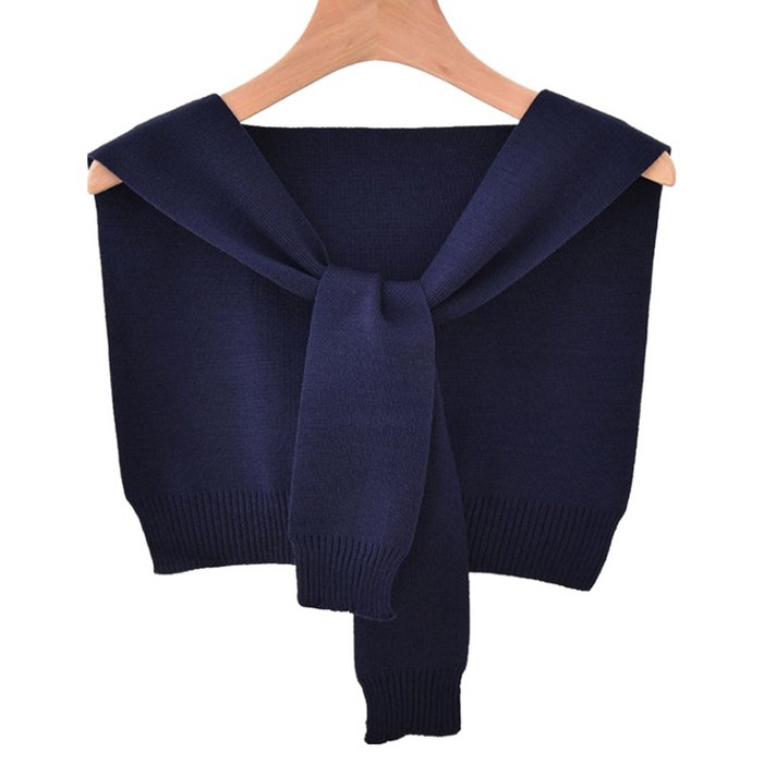 젤루나 레이어드 니트 어깨 숄 페이크 가디건 Q02