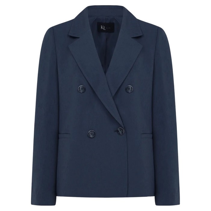 KL 여성용 피그 더블버튼 크롭 셋업 자켓