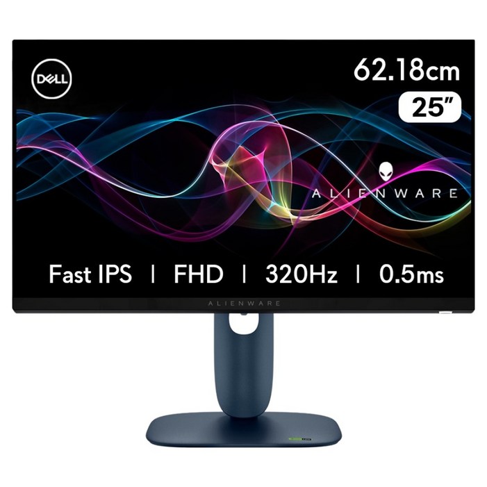 델 FHD 에일리언웨어 320Hz 0.5ms IPS 게이밍 모니터