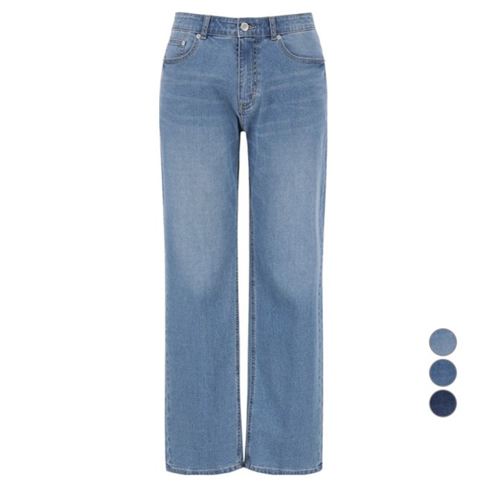 지오지아 남성용 스트레이트핏 미라클 밴딩 데님 팬츠 AEF2DP1101