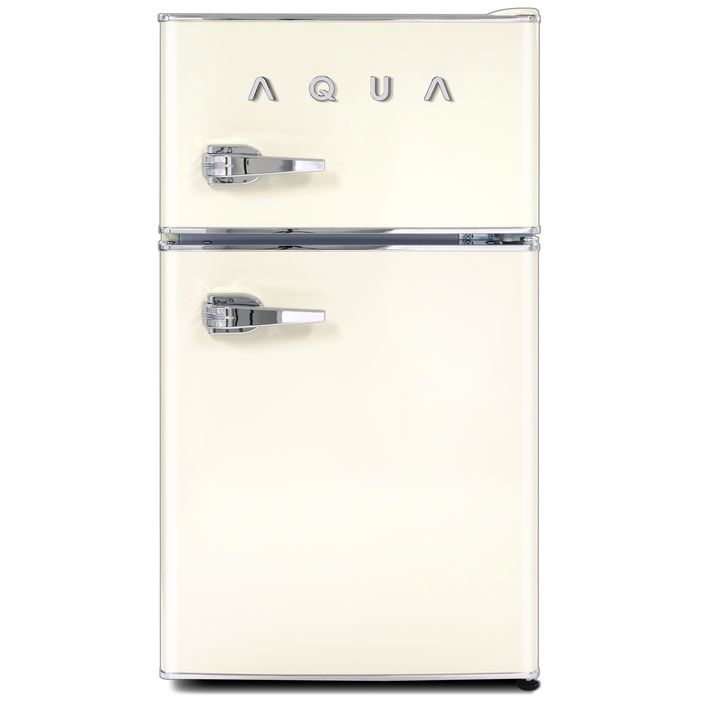 하이얼 AQUA 미드센츄리모던 클래식 3D크롬로고 레트로 냉장고 82L 방문설치, 크림 아이보리, ART82MDCLI 하이얼 AQUA 미드센츄리모던 클래식 3D크롬로고 레트로 냉장고 82L 방문설치, 크림 아이보리, ART82MDCLI
