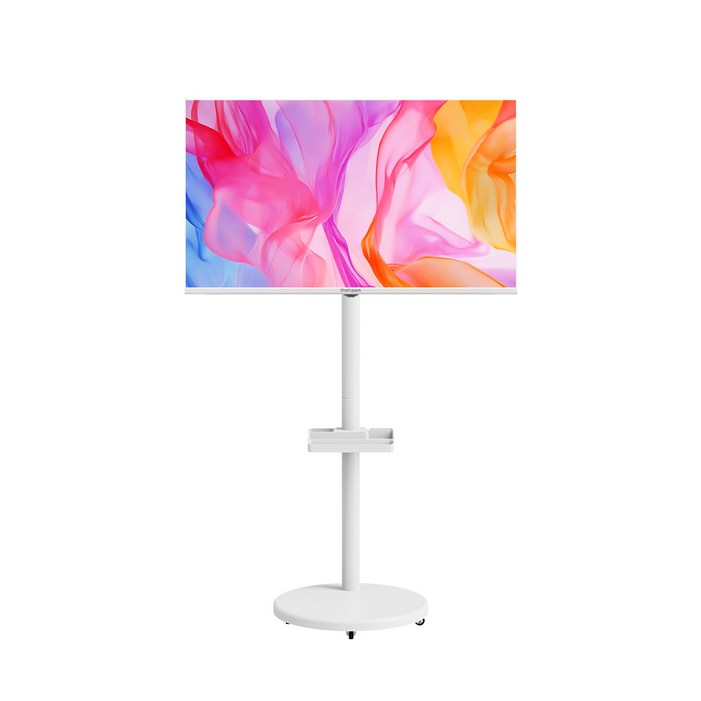 더함 삼탠바이미 M5 M7 호환  TV 모니터 수납선반 화이트 스탠드