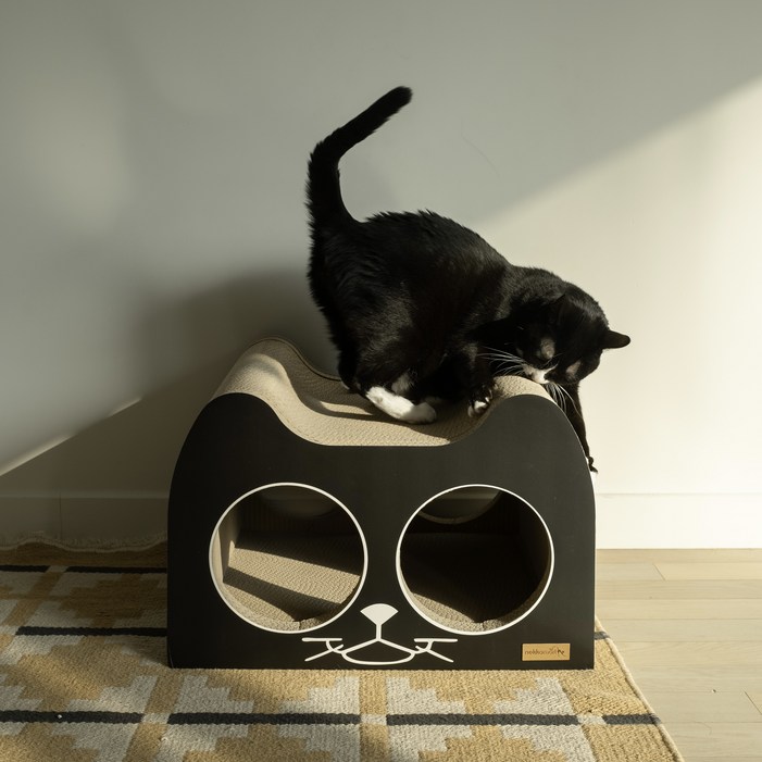 네꼬모리 스카이캣슬 숨숨집 고양이 대형 스크래쳐, 혼합색상, 1개