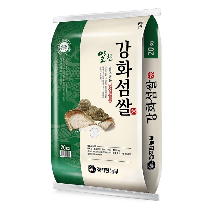 정직한농부 2024년산 햅쌀 강화섬쌀 정직한농부 2024년산 햅쌀 강화섬쌀