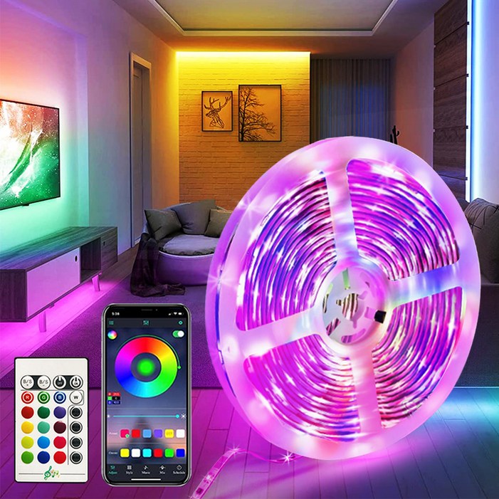 비상 RGB 간접조명 30m, 혼합색상, 1개 비상 RGB 간접조명 30m, 혼합색상, 1개
