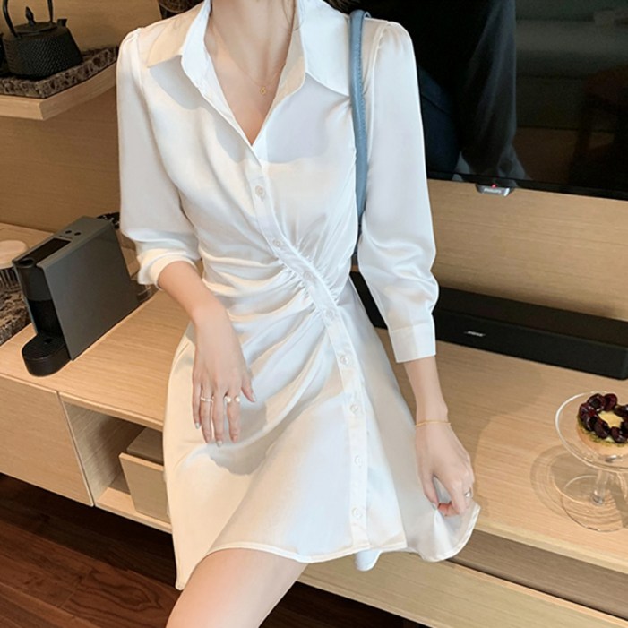 포플러앤씨 여성용 퓨리브 카라 언발 원피스 포플러앤씨 여성용 퓨리브 카라 언발 원피스