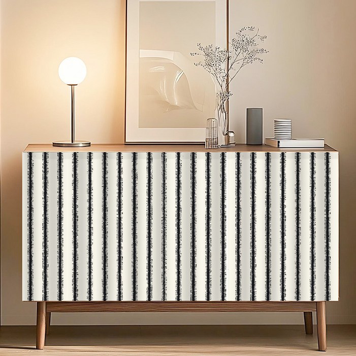 아티홈 기하학 패턴 벨크로 캐비닛 커튼