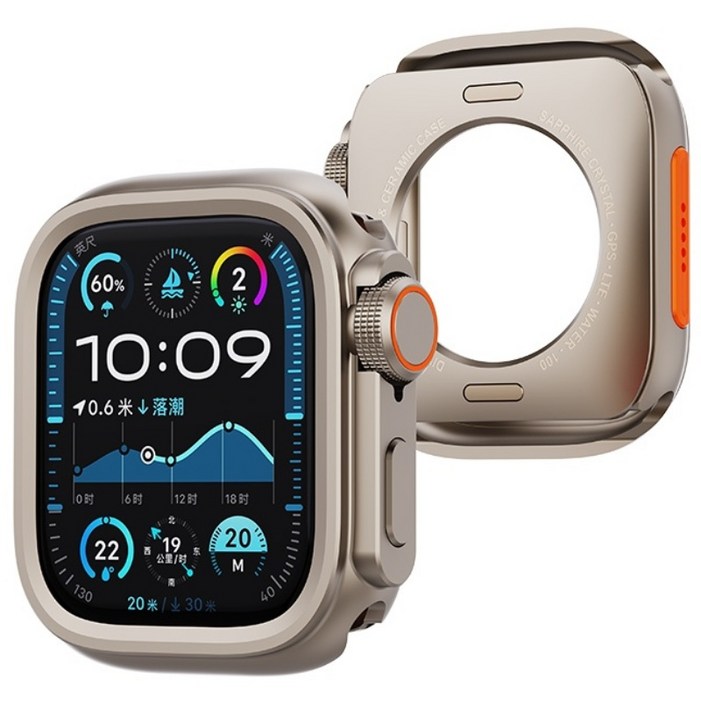 PZOZ 애플워치 호환 메탈 범퍼 케이스 외관을 울트라로 변경