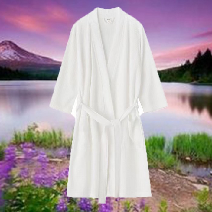 33C 남녀공용 얇은 샤워가운 베스로브