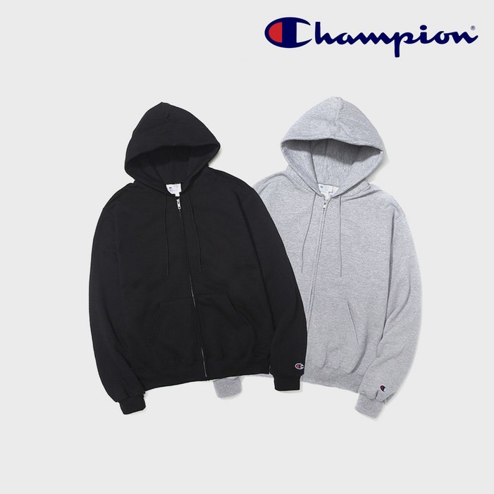 정품 챔피온 S800 무지 후드집업