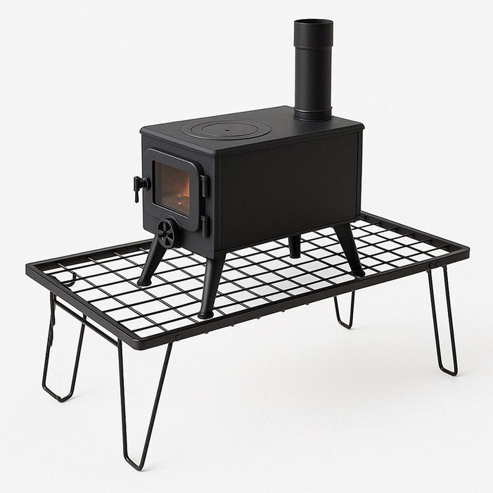 파파스 쿨러스탠드 받침대 캠핑 선반 쉘프 접이식 테이블 화목난로 지지대
