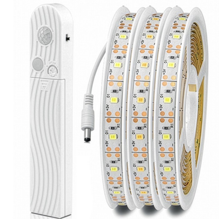 붙이는 모션센서 침대 간접 조명 LED 라인 줄조명