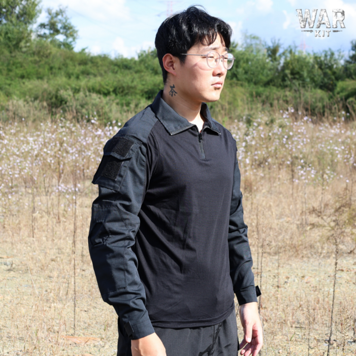 워키트 블랙아미 컴뱃셔츠 군용 전술 상의 특수부대 티셔츠 야전 훈련