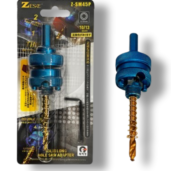 나사조임 타입으로 이중 잠금 솔리드 홀쏘 아바 ZSM45P