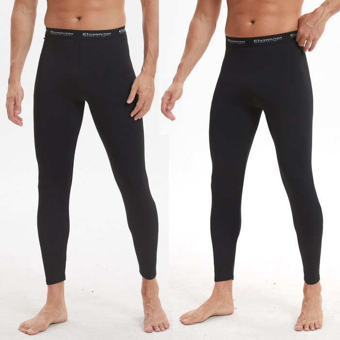 11 슬레진저 남성 초극세사 기모 발열 타이즈 초경량 빅사이즈 기모타이즈 2매입