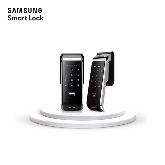 삼성 SHSP510 SHS6601 무타공 푸시풀도어락 번호키 설치