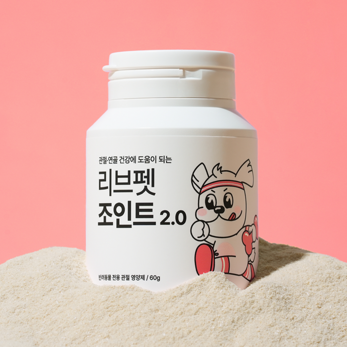 리브펫 조인트 강아지 고양이 관절 영양제 분말형, 뼈관절강화, 60g, 1개