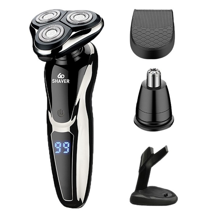 헤누스 셰이버 전기 전동 충전식 면도기 생활방수 건식 습식 면도