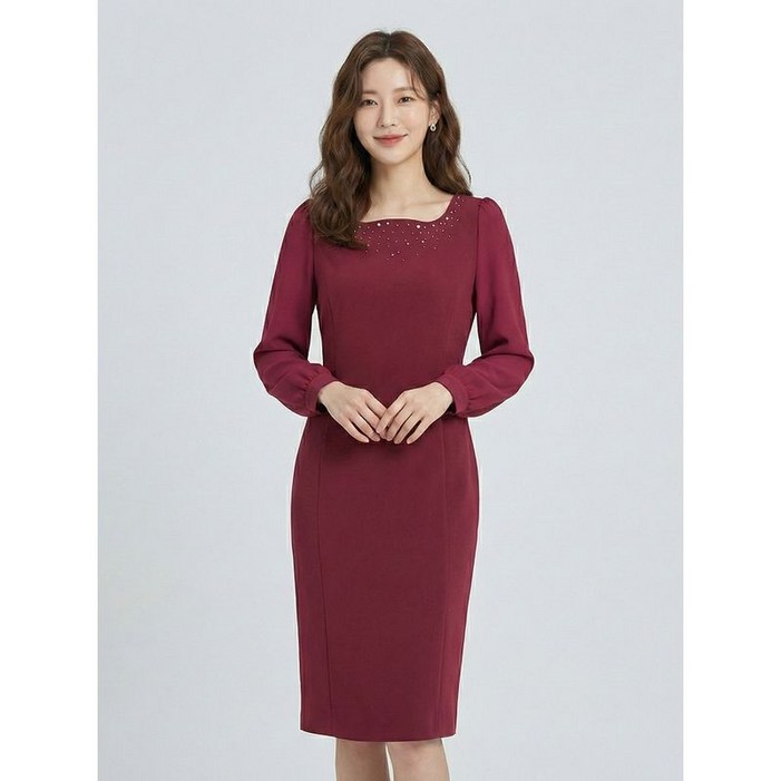 조이너스 비즈 하프넥 원피스-JS23OP2002325A