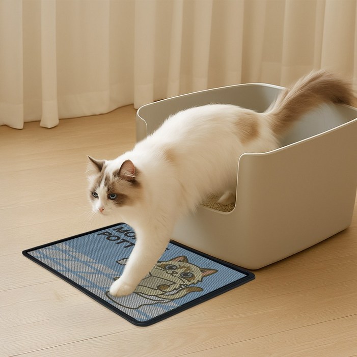 나만의 모래 매트 커스텀 고양이 화장실 매트, 1세트, 혼합색상